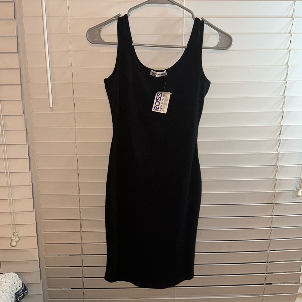 NWT Black Bodycon Tank Dress